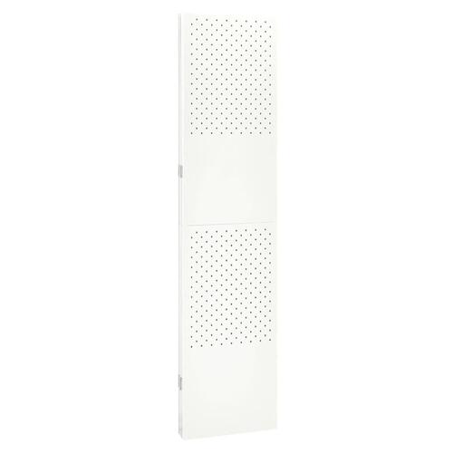 3-panels rumdeler 120x180 cm stål hvid