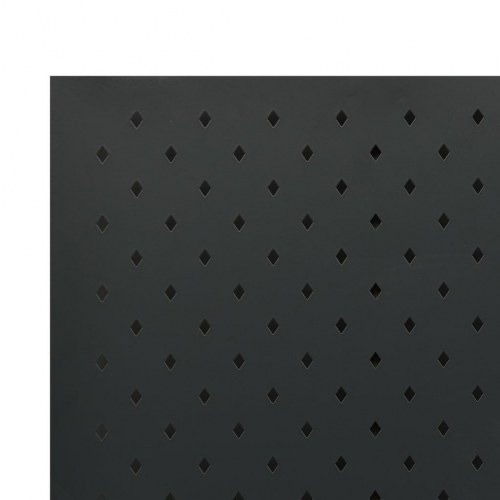 4-panels rumdeler i stål - 160 × 180 cm, sort