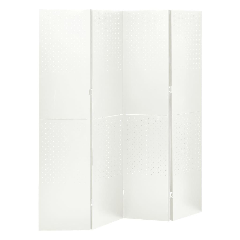 4-panels rumdeler 160x180 cm hvid