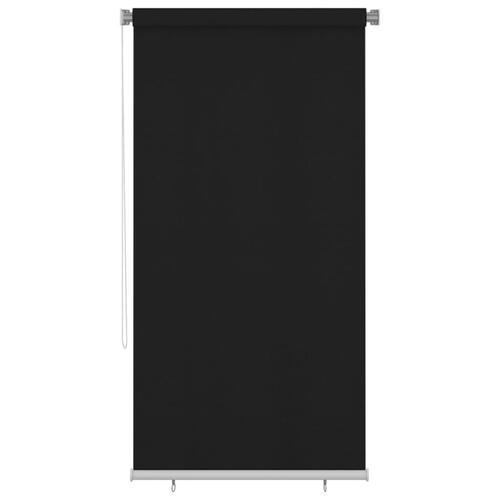 Udendørs rullegardin 120 x 230 cm sort