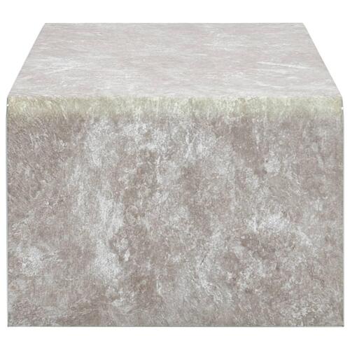 Sofabord 98 x 45 x 31 cm brun marmor hærdet glas
