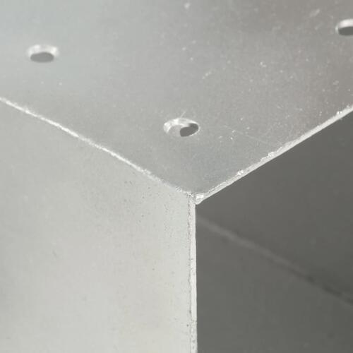 Stolpebeslag X-form 71x71 mm galvaniseret metal