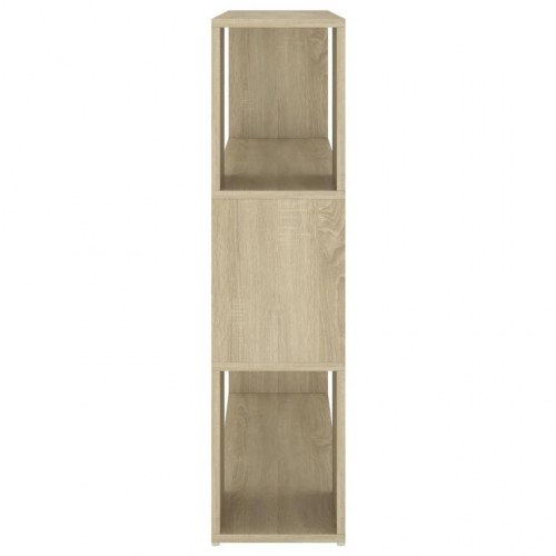 Bogreol/rumdeler 100×24×94 cm i konstrueret træ - sonoma-eg