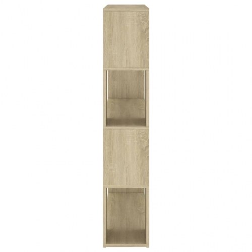Bogreol/rumdeler 100×24×124 cm i konstrueret træ - sonoma-eg