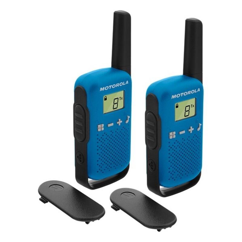 Walkie-talkie Motorola T42 Dual 1,3" LCD 4 km (2 stk) Blå