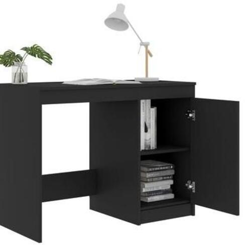 Skrivebord 100x50x76 cm konstrueret træ grå