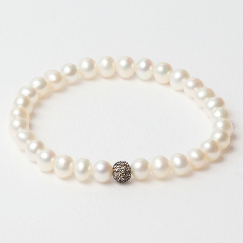 Armbånd dame Lancaster - sterlingsølv med zirkoner, hvid, 16 mm