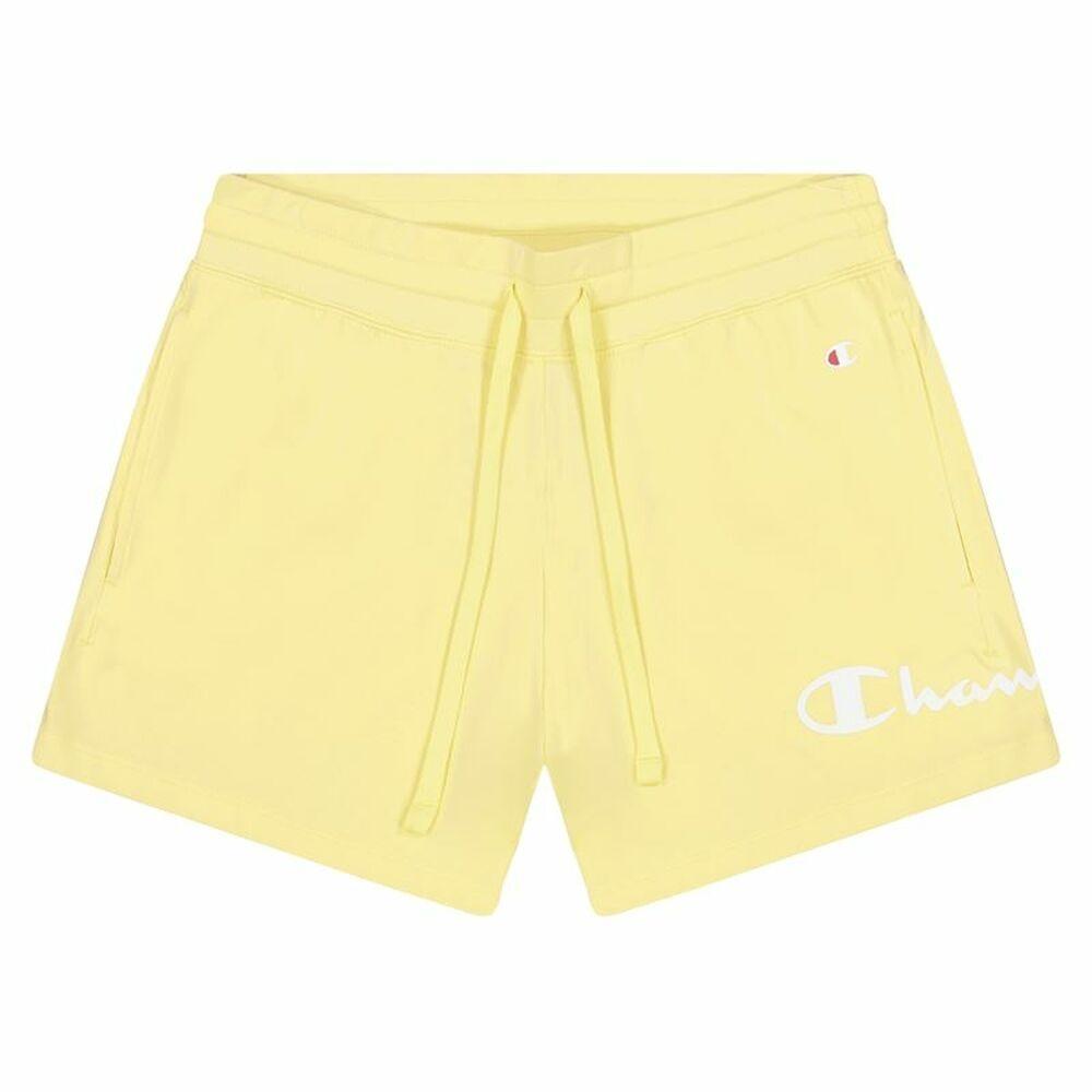 Sport shorts til kvinder Champion Drawcord Pocket Gul XS