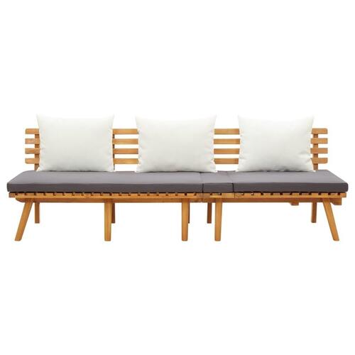 Daybed til haven 200x65 cm massivt akacietræ