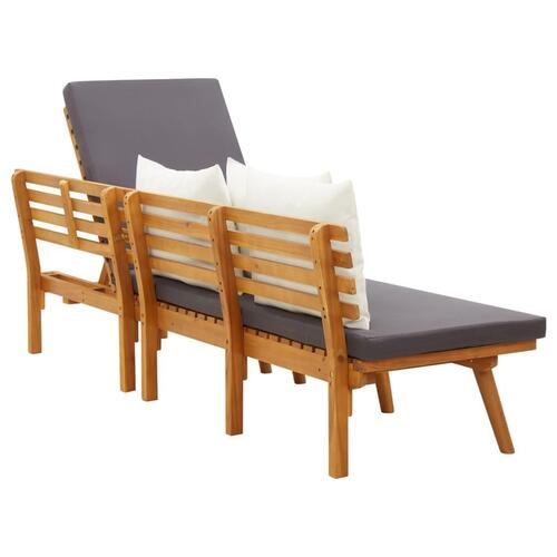 Daybed til haven 200x65 cm massivt akacietræ