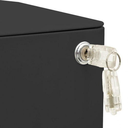 Mobilt arkivskab 30x45x59 cm stål antracitgrå