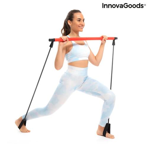 Fitness Bar med Resistance Bands og Motion Guide Resibar InnovaGoods