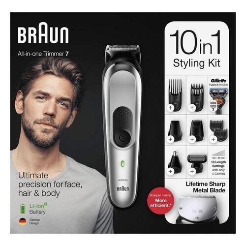 Hårtrimmer/Shaver Braun 10-in-1 MGK7220 (OUTLET A+)