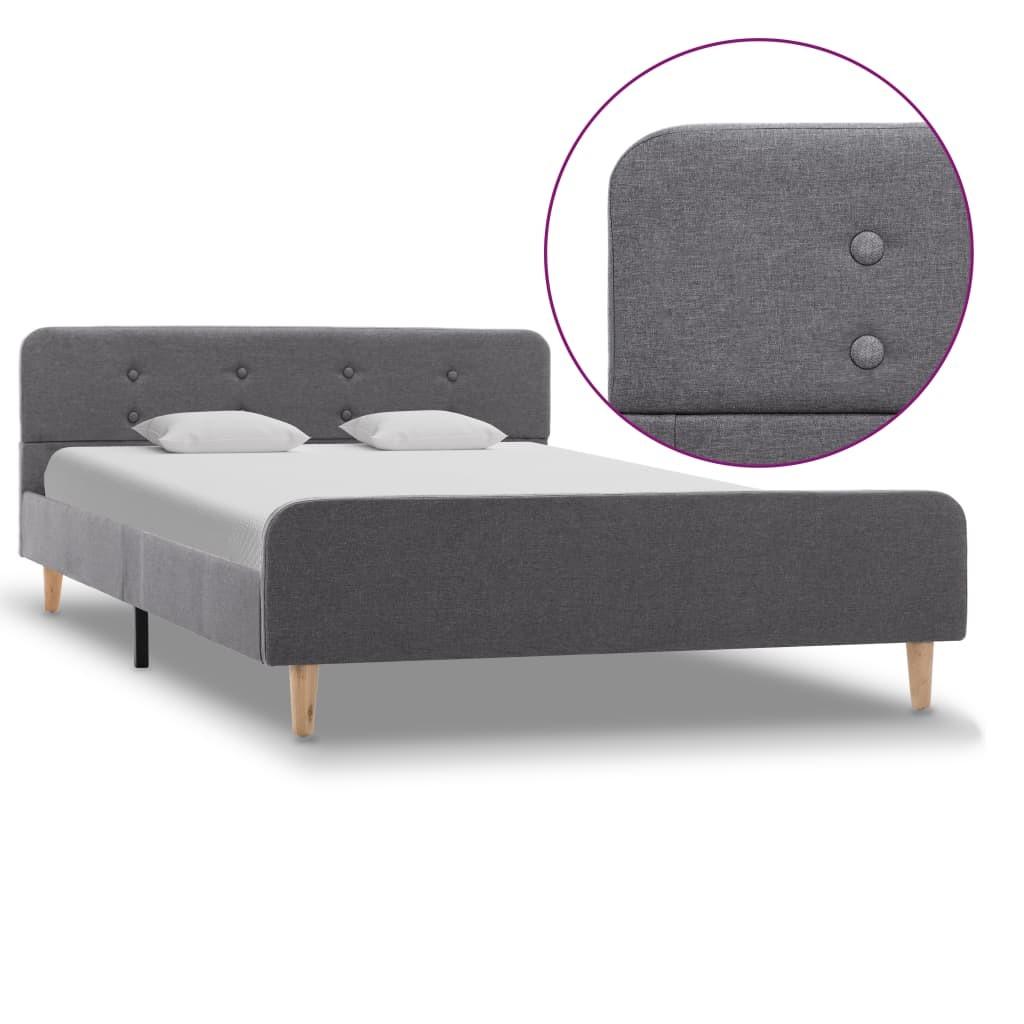 Sengestel Hessian - Lysegrå / 120 x 200 cm