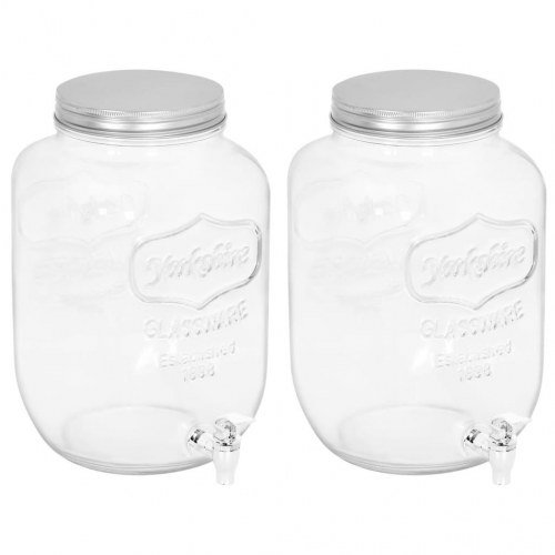Drikkevaredispensere 2 stk. 8050 ml glas
