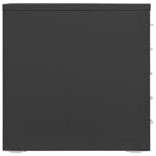 Kontorskab 28x35x35 cm metal antracitgrå