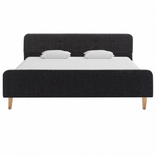 Sengestel 160 x 200 cm sækkelærred mørkegrå