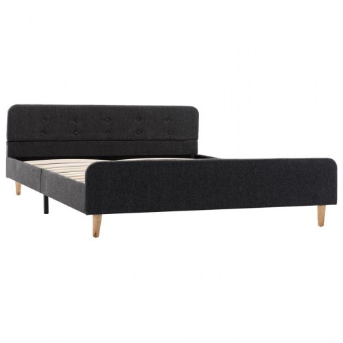 Sengestel 160 x 200 cm sækkelærred mørkegrå