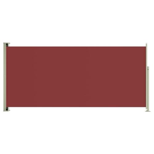 Sammenrullelig sidemarkise til terrassen 140x300 cm rød