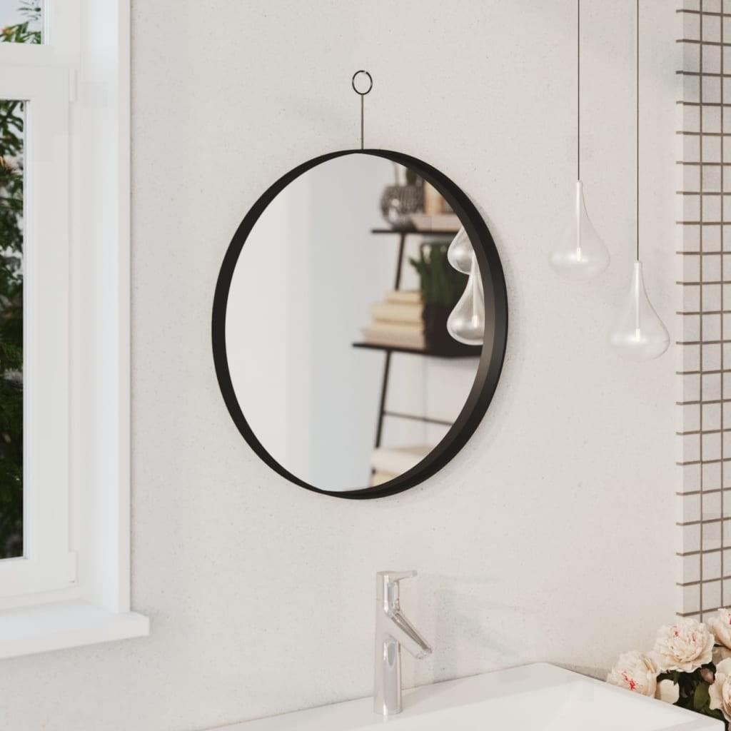 Hængespejl med krog 50 cm sort
