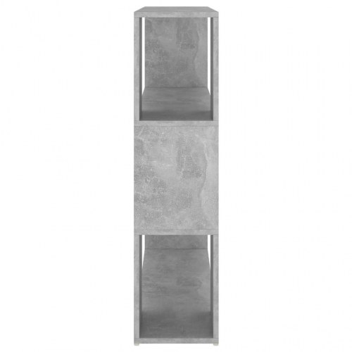 Bogreol/rumdeler 100×24×94 cm - konstrueret træ, betongrå