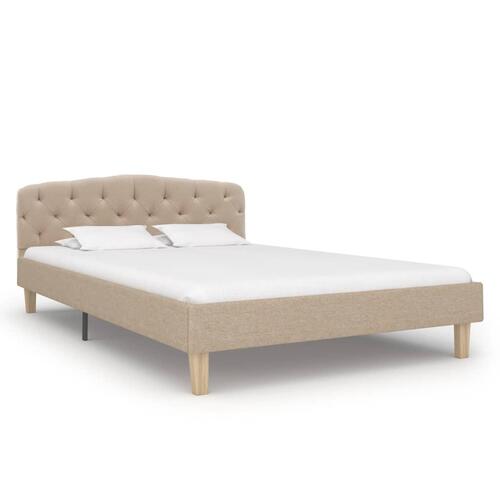 Sengestel 120x200 cm stof beige