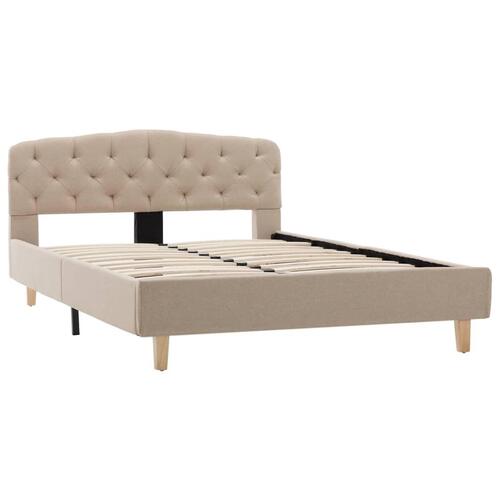 Sengestel 120x200 cm stof beige
