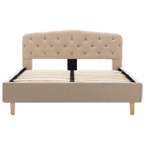 Sengestel 120x200 cm stof beige