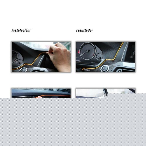 OCC Motorsport Neon Wire Strip 3 m - fiberoptisk lys, violet (USB)