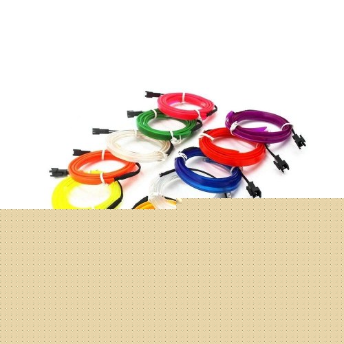 OCC Motorsport Neon Wire Strip 3 m - Fiberoptisk lys, orange, USB