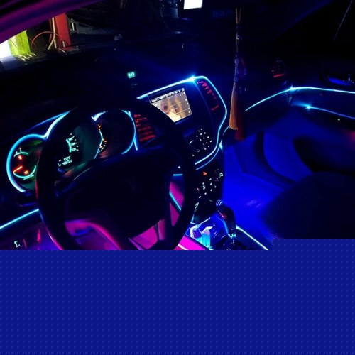 OCC Motorsport Neon Wire Strip 3 m - Fiberoptisk lys, orange, USB