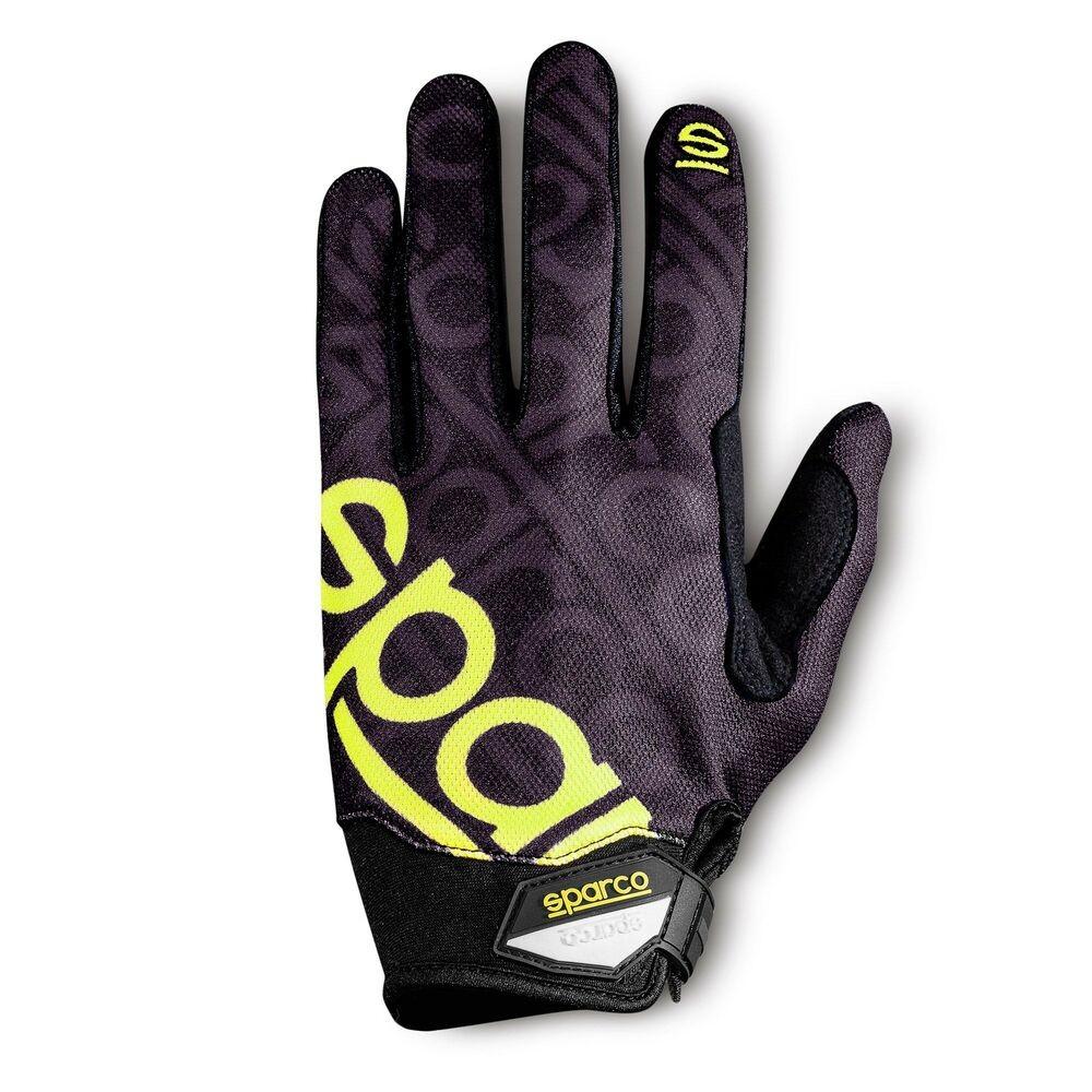 Sparco Mechanics Gloves 002093NRGF2 - motorcykelhandsker, Sort, M