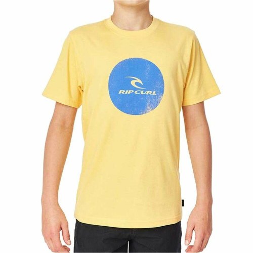 Rip Curl Corp Icon B kortærmet T-shirt til drenge - gul (10 år)