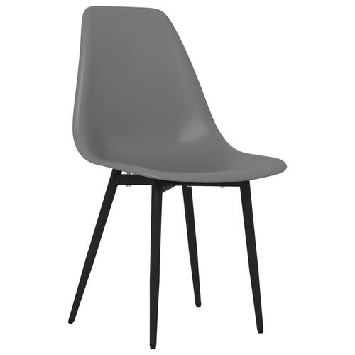 Spisebordsstole 6 stk. PP grå