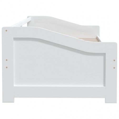 3-personers daybed 90×200 cm - hvid sengeramme i massivt fyrretræ