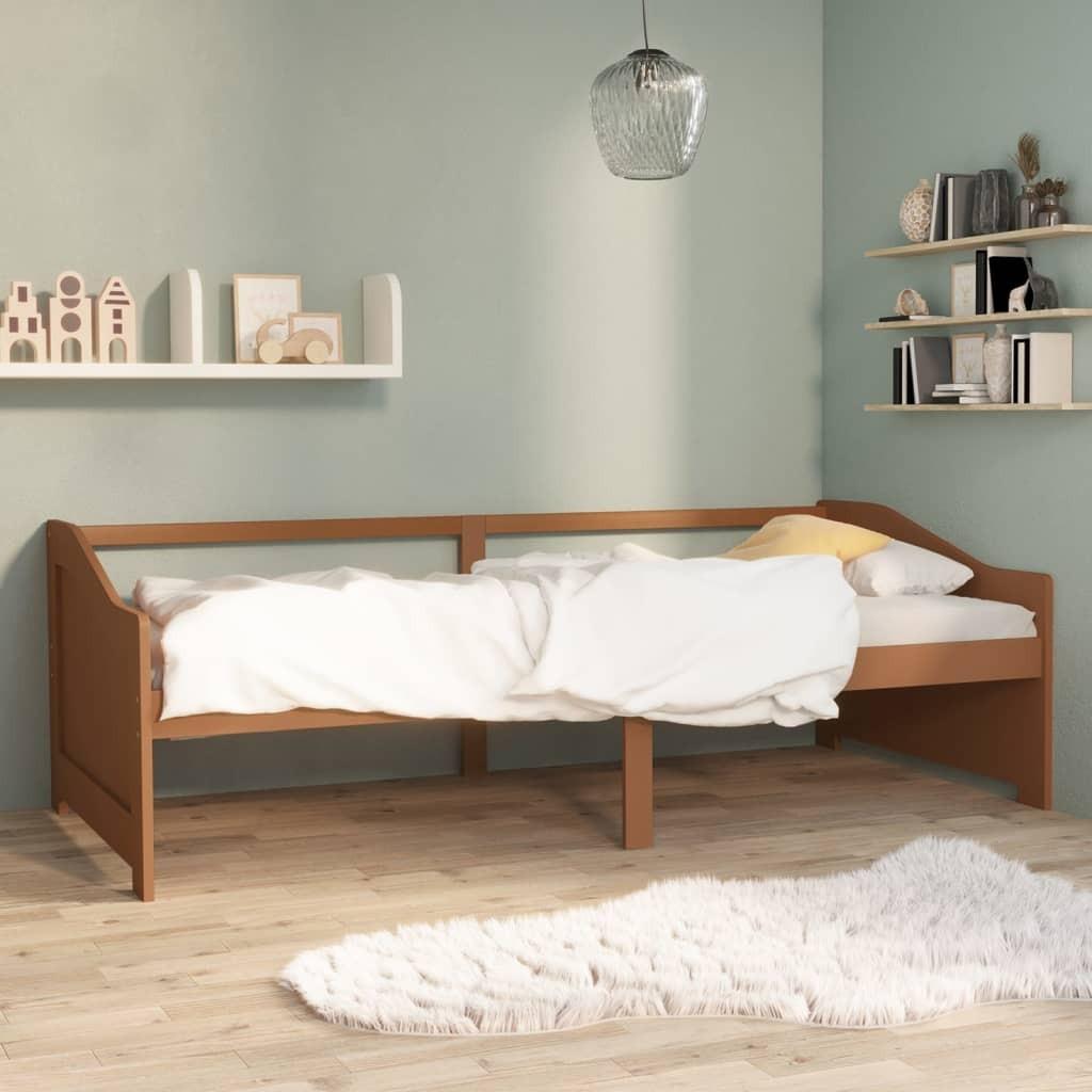 Personers Daybed 90x200 Massivt Fyrretræ Gyldenbrun