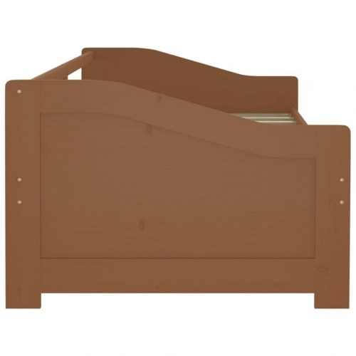 3-personers daybed 90 x 200 cm i massivt fyrretræ - gyldenbrun