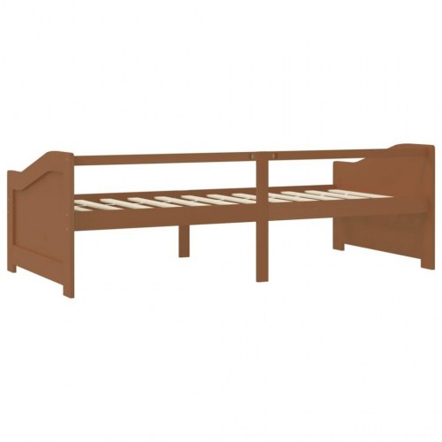 3-personers daybed 90 x 200 cm i massivt fyrretræ - gyldenbrun