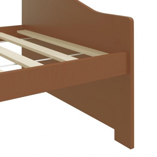 3-personers daybed 90 x 200 cm i massivt fyrretræ - gyldenbrun
