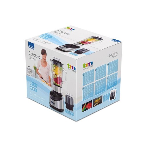 TM Electron blender med kande 500 W - 1,5 l, stål
