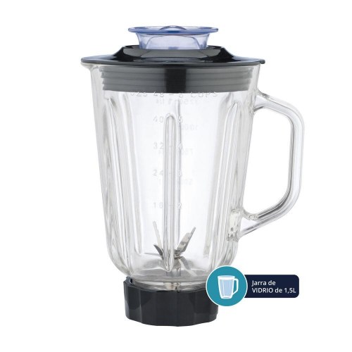 TM Electron blender med kande 500 W - 1,5 l, stål