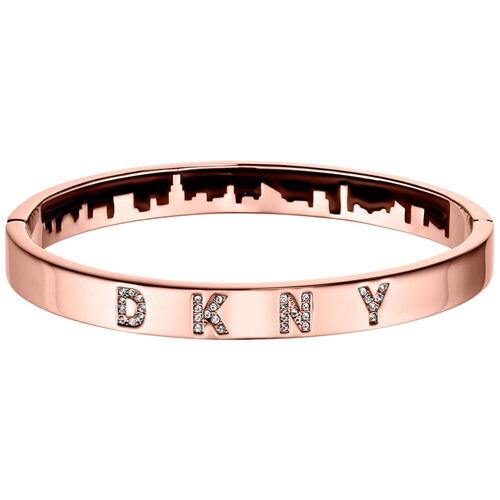 DKNY armbånd til kvinder, rustfrit stål, pink, 6 cm (5520002)