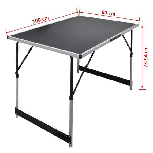 Tapetseringsbord foldbart med justerbar bordhøjde 3 stk.