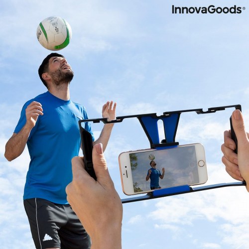 Smartphone-holder med manuel stabilisator Stafect - sort/blå