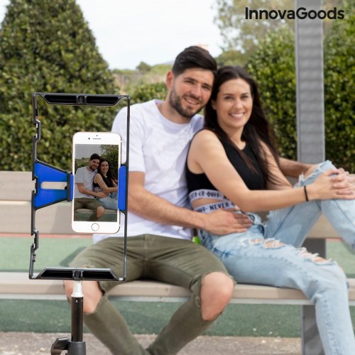 Smartphone-holder med manuel stabilisator Stafect - sort/blå