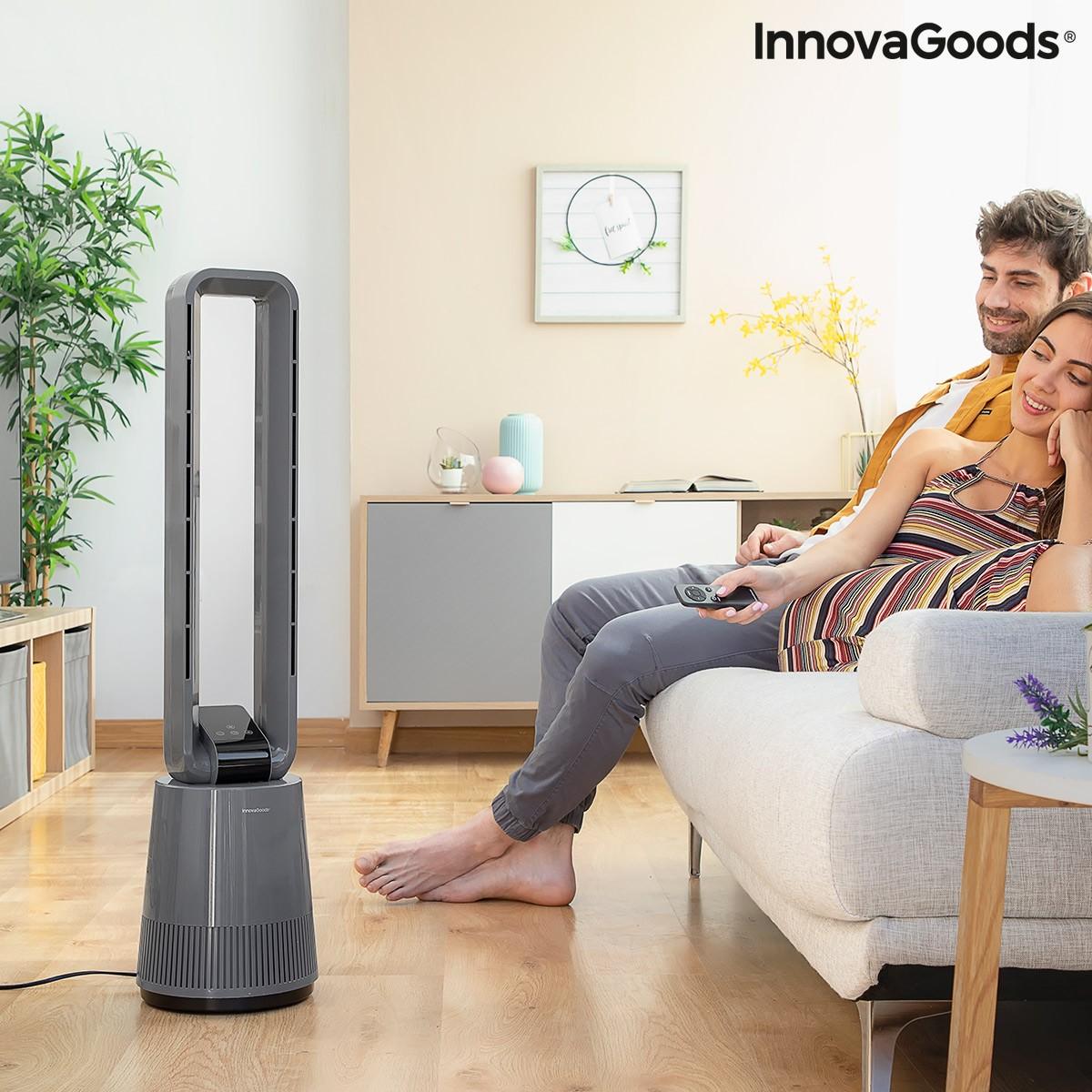 Blade-fri ventilator med rensende filter og fjernbetjening Bloho InnovaGoods