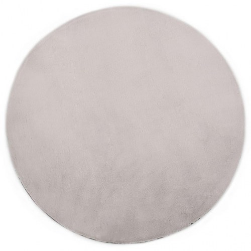 Gulvtæppe 80 cm kunstig kaninpels grå