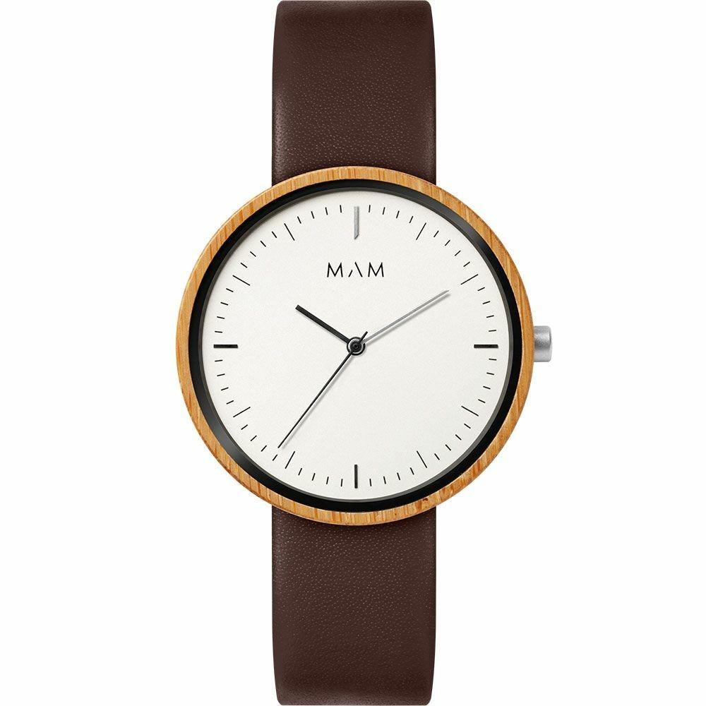 Armbåndsur unisex MAM MAM650 Ø 39 mm - brun læder