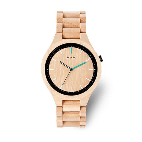 MAM Unisex armbåndsur MAM698 - Ø 40 mm, træ