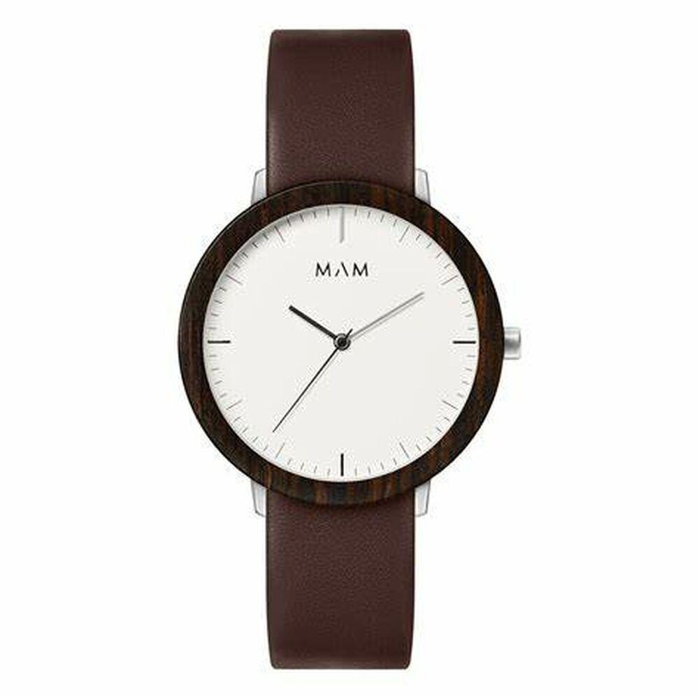 Armbåndsur MAM MAM628 unisex Ø 39 mm - brun læder